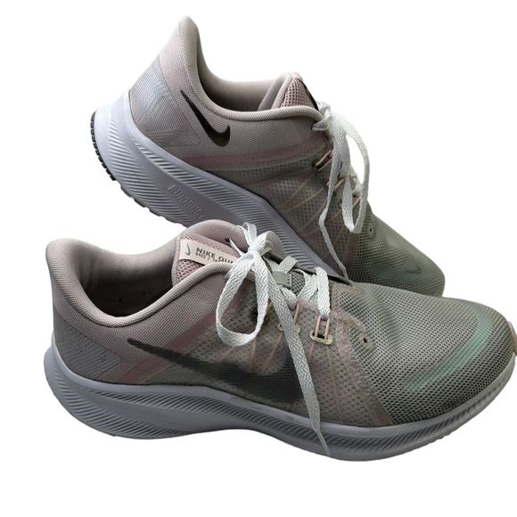 Nike Shoes - Nike Quest 4 Premium Women's Gray Pink Sneaker Athletic Running Shoes Size 11